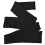 1Paire Manchons Mollets Élastiques Confortables En Polyester Noir 7