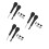 3Sets USB-C Staubschutz Set Handy Mehrfarbig 8