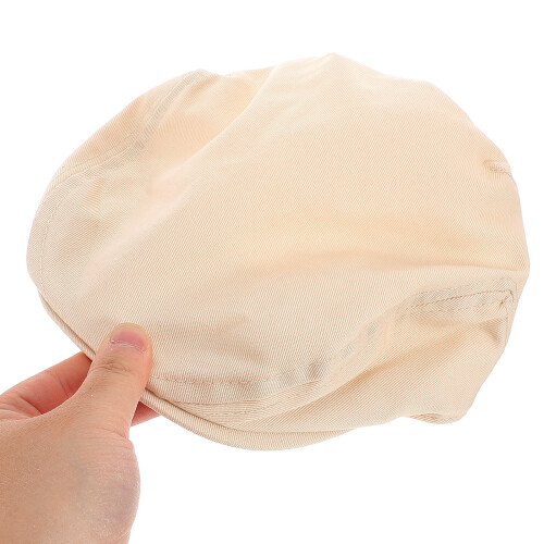 3Stk Beige Kinder Barettmütze Baumwollpolyester Für Draußen 2