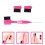 1Ensemble Brosse Sourcils PP Nylon Acier Tête Remplaçable 3