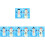 8 sets diy weihnachtsmann papier weihnachtsdekoration material 4