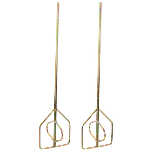 2St Verfmixer Met Boor Aansluiting Gouden Cementmenger 2
