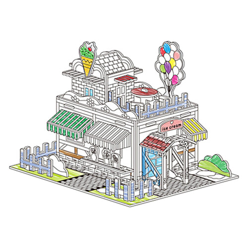 1Ensemble Puzzle 3D Graffiti En Papier Pour Enfants