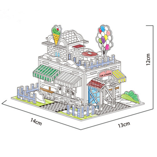 1Ensemble Puzzle 3D Graffiti En Papier Pour Enfants 2