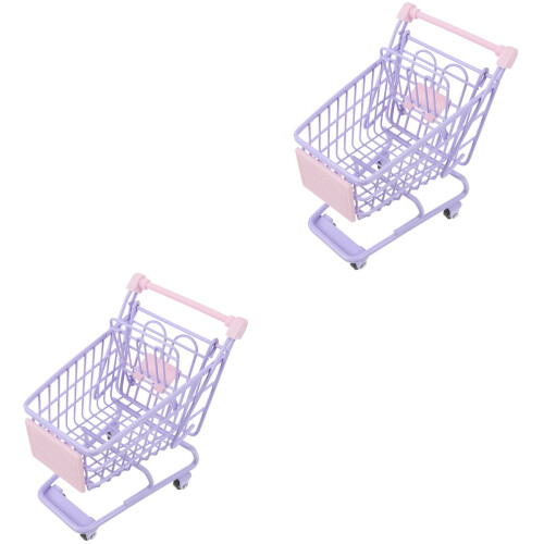 2 Pièces Caddie Pour Enfant Jouet Épicerie 2