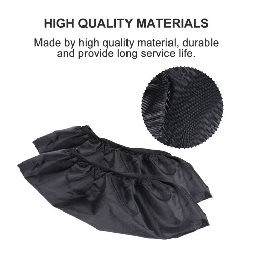 2Paires Housses De Protection Noir Pour Chaussures 2