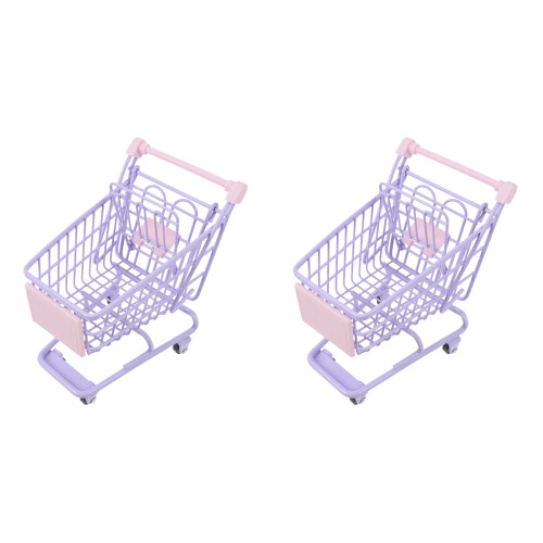 2 Pièces Caddie Pour Enfant Jouet Épicerie 1