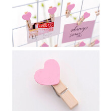 34Pièces Clips Design Bois Rose Accessoires Photo Déco Maison