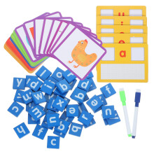 3 Ensembles De Jeu Éducatif Blocs Et Cartes Alphabet Mots À Épeler