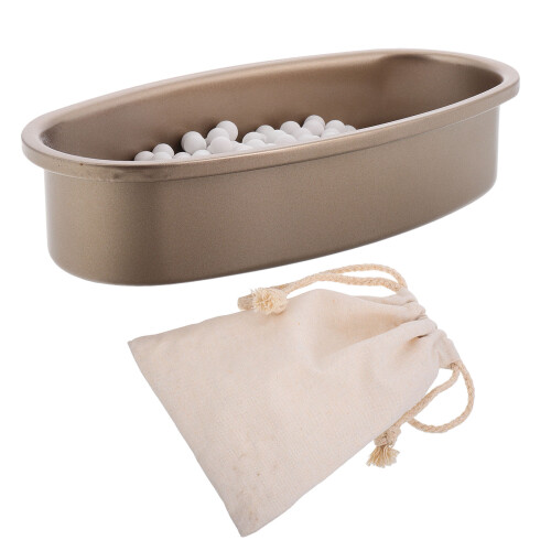 1Ensemble Pierre De Cuisson Beige En Céramique Pour Oeufs