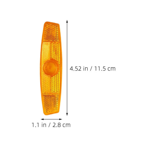 12Pièces Accessoires Réflecteurs De Rayon Orange Pour 2