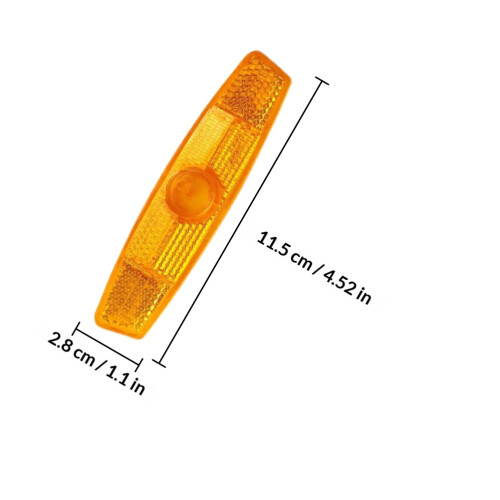 12Pièces Accessoires Réflecteurs De Rayon Orange Pour 1