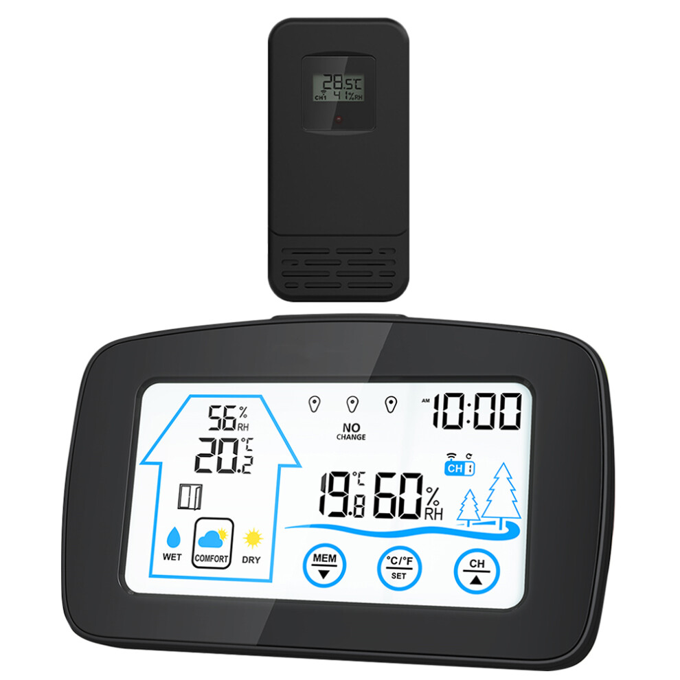 Inoomp 4Pcs Wireless Digital Thermometer And Humidity Monitor