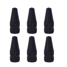 12Pièces Caps De Valve Aluminium Noir Anti-Rouille Pour Route