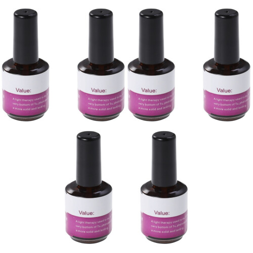 6 Pcs  14ml Uv Primer Base Gel Nail Art Tips Builder Polish Set 2