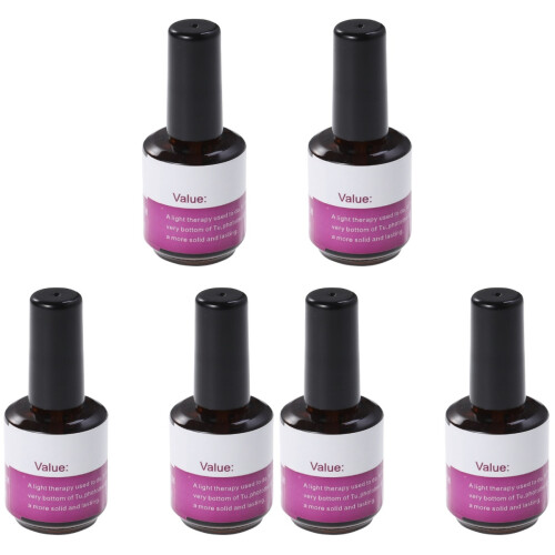 6 Pcs  14ml Uv Primer Base Gel Nail Art Tips Builder Polish Set 1