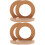 4 Pcs Diy Wooden Unfinished Round Tabletop Mirror 5
