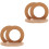 4 Pcs Diy Wooden Unfinished Round Tabletop Mirror 3