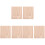 6Pcs Khaki Wooden Doll Display Rack Clay Figurines Displaying Base 2