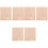 6Pcs Khaki Wooden Doll Display Rack Clay Figurines Displaying Base 3