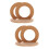 4 Pcs Diy Wooden Unfinished Round Tabletop Mirror 7