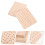 6Pcs Khaki Wooden Doll Display Rack Clay Figurines Displaying Base 10