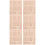 6Pcs Khaki Wooden Doll Display Rack Clay Figurines Displaying Base 8