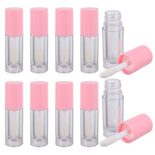 50 Pcs 6ml Transparent Lip Gloss Tubes With Brush Head