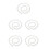 5Pcs Adjustable Plastic Skeleton Frame 50X0.95X0.95Cm For Dolls 5