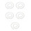 5Pcs Adjustable Plastic Skeleton Frame 50X0.95X0.95Cm For Dolls 6
