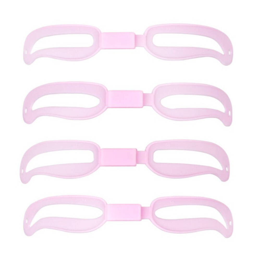 Totority 5 Sets/20Pcs Card Miss Eyebrow Grooming Stencil Assistant Suit