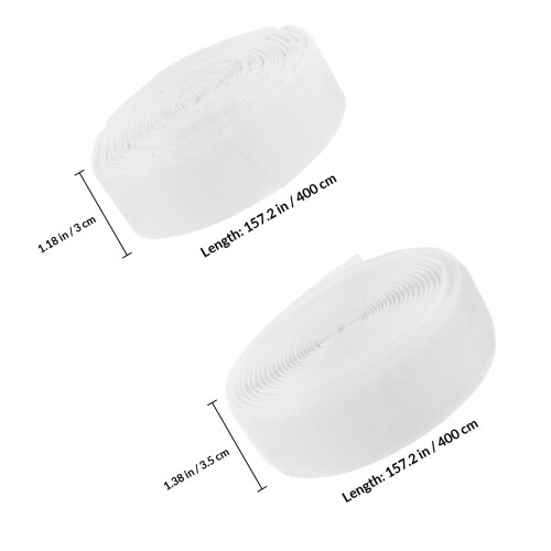 White Strong Adhesion Double Sided Hook And Tape For Home Use 1 Roll 1