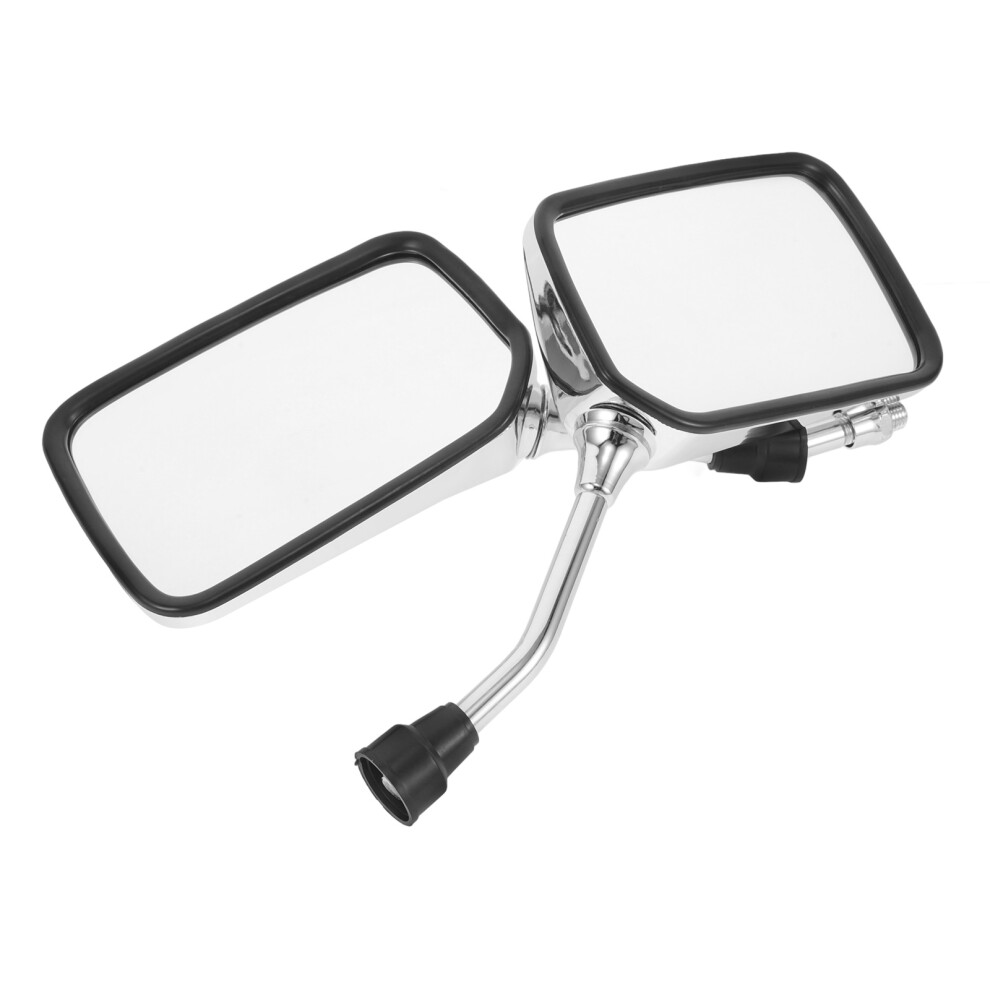2 Pairs Universal Motorcycle Rear View Mirrors For Scooter Bar End 3603538043647