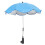 Clip on Umbrella for Baby Stroller Sky-Blue Practical Sun Shade 1