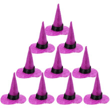 50 Pcs Halloween Felt Witch Hats Party Decor