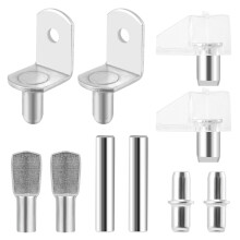 100 Pcs Metal Shelf Bracket Pegs For Cabinet Closet Wardrobe Office