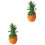 2Pièces D'ananas Imitation Pour Décoration Réaliste 3
