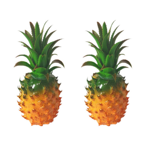 2Pièces D'ananas Imitation Pour Décoration Réaliste 1