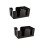 2Pcs Multifunction Storage Rack Tissue Straws Holder Box Black 6
