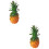 2Pièces D'ananas Imitation Pour Décoration Réaliste 6