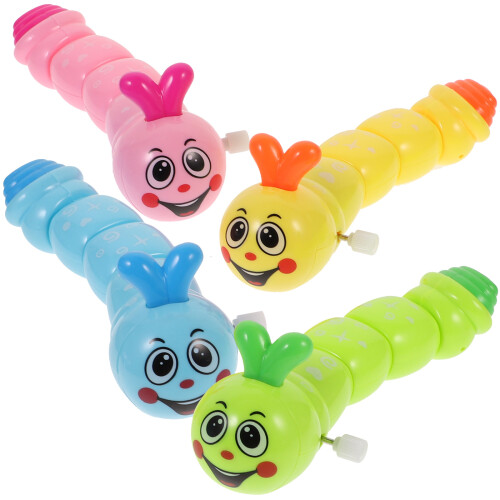 8 Pcs Clockwork Caterpillar Toys For Kids Play