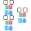 6 Pcs Watch Screen Protector 3D Tempered Glass Full Coverage 6