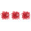 300 Pcs Push Round Ball Head Map Tacks With Stainless Point Red 4