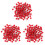 300 Pcs Push Round Ball Head Map Tacks With Stainless Point Red 2