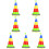 7 Sets Ring Toss Game Toy Plastic Stacking Plaything For Children 6