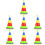 7 Sets Ring Toss Game Toy Plastic Stacking Plaything For Children 8
