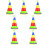 7 Sets Ring Toss Game Toy Plastic Stacking Plaything For Children 7