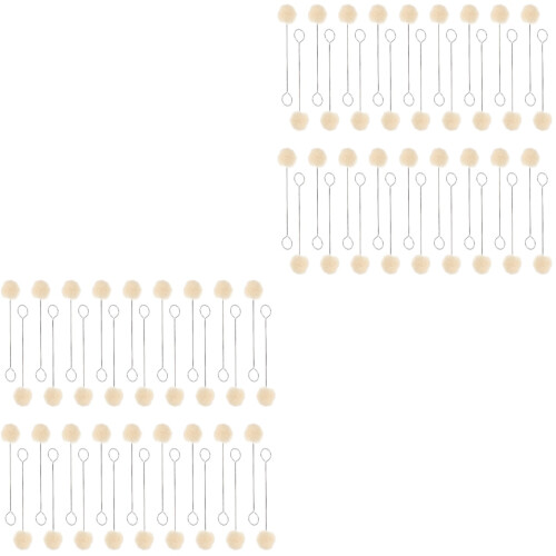 100 Pcs Wool Ball Applicator For Craft Dyeing 2