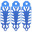 3Pcs Motorcycle Shock Absorber Covers Blue Aluminum Front Protection 5