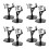 8 Sets Adjustable Action Figure Display Stand With Adapter - Black 6